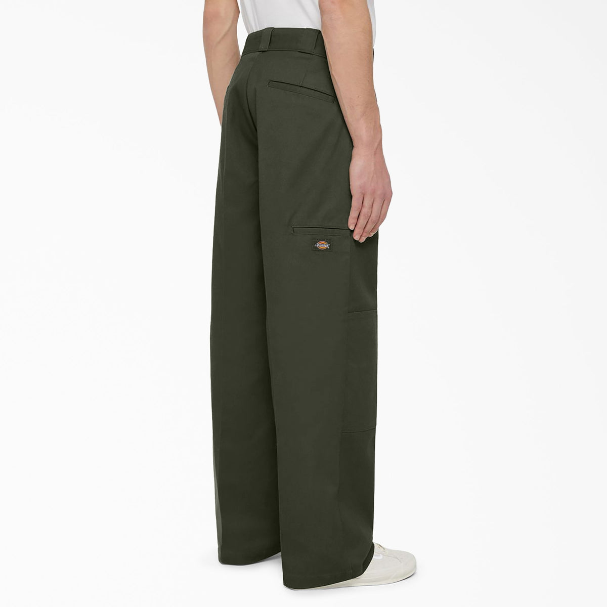 Loose Fit Double Knee Work Pants - Olive Green (OG)