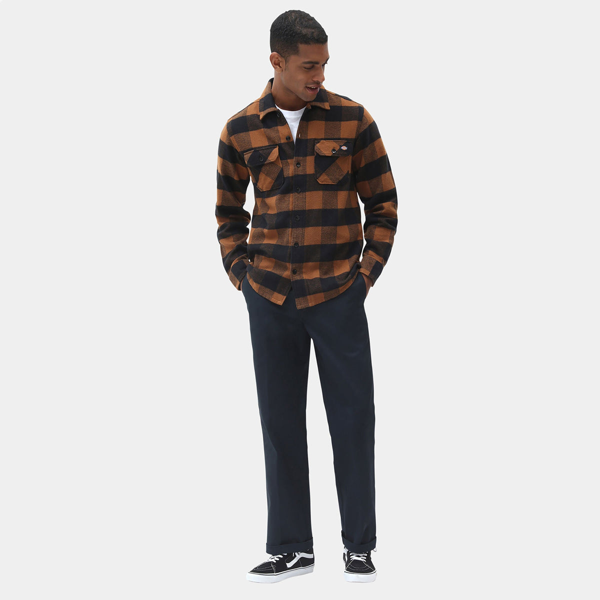 Sacramento Shirt - Black/Brown Duck Plaid (WCK)