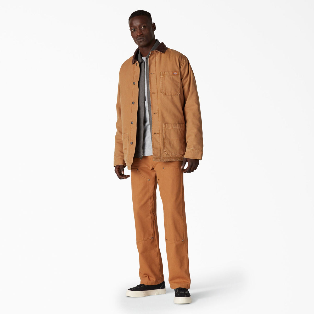 Stonewashed Duck Lined Chore Coat - Stonewashed Brown Duck (SBD)
