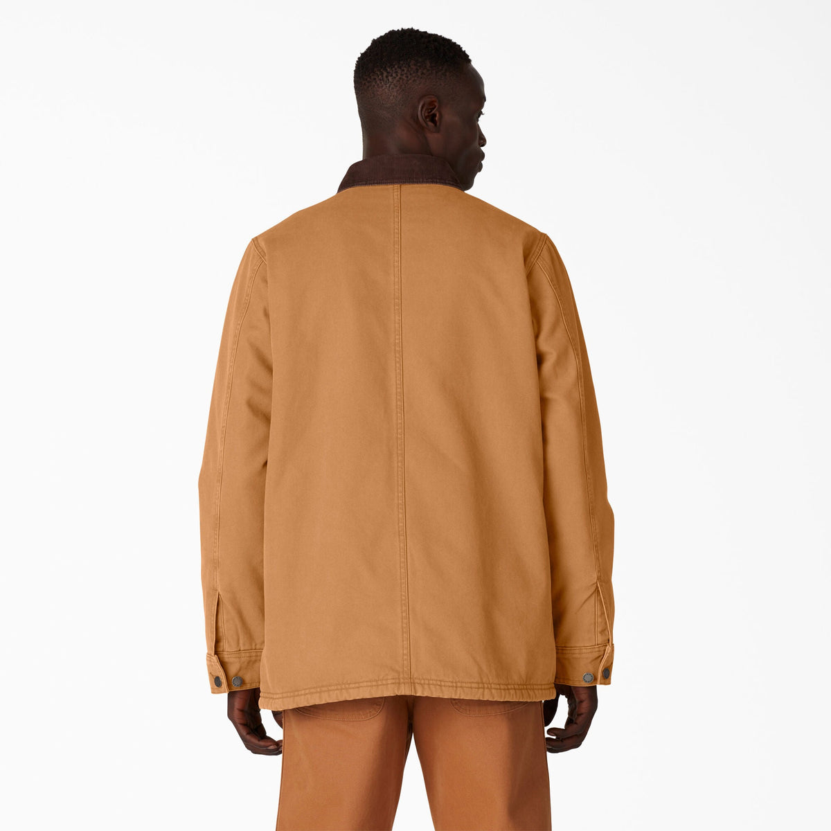 Stonewashed Duck Lined Chore Coat - Stonewashed Brown Duck (SBD)