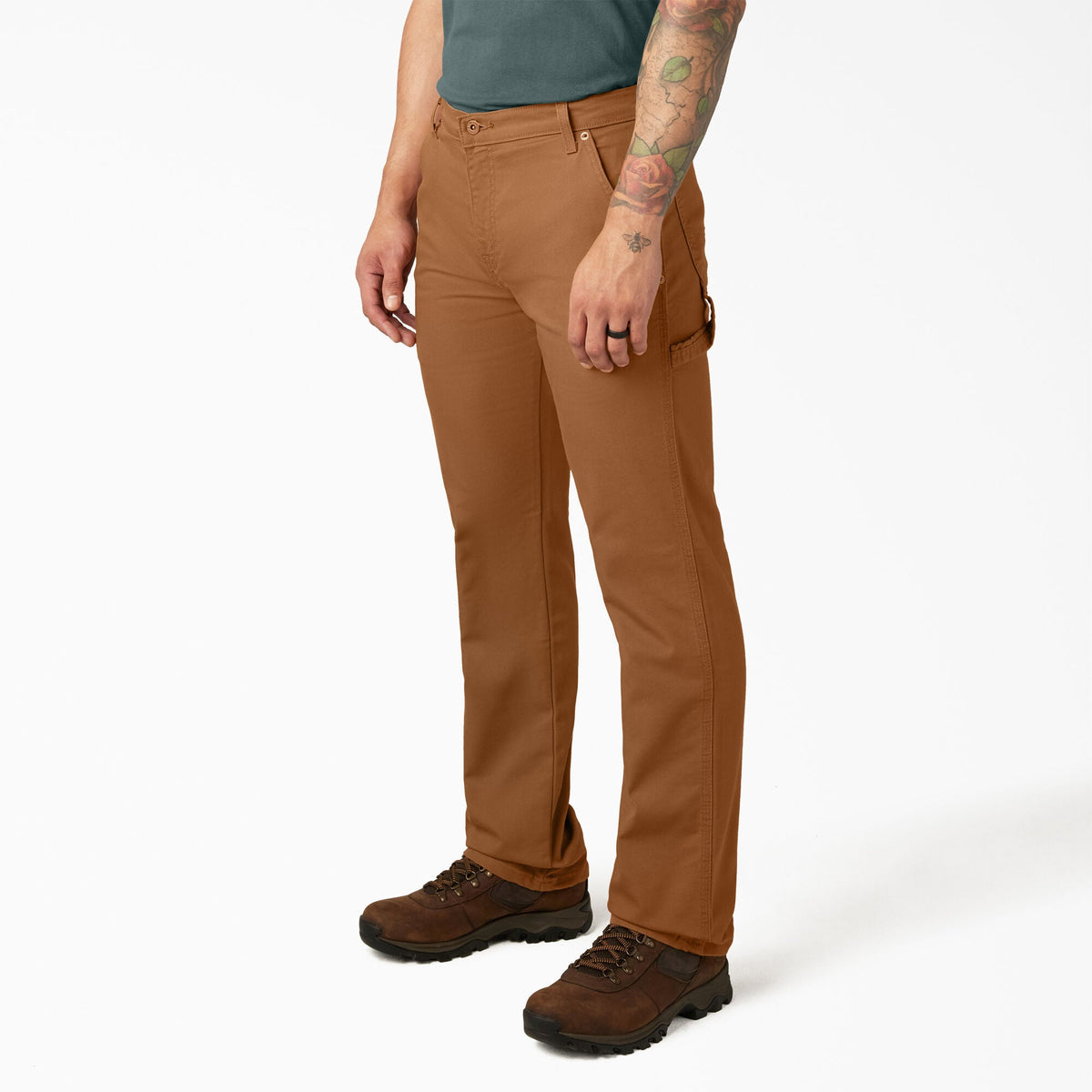 FLEX Regular Fit Duck Carpenter Pants - Stonewashed Brown Duck (SBD)