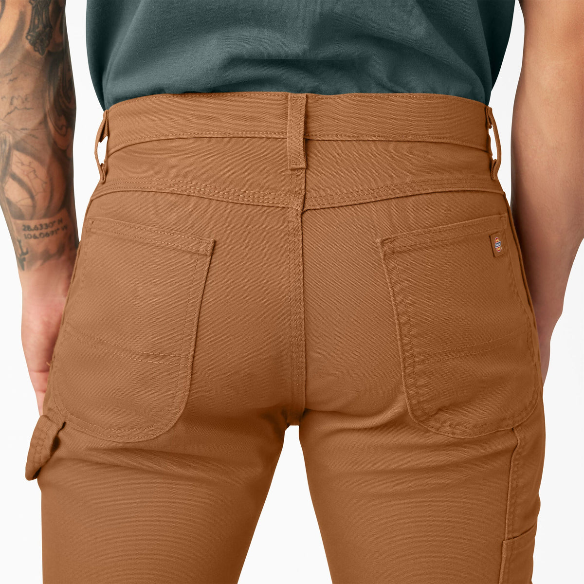 FLEX Regular Fit Duck Carpenter Pants - Stonewashed Brown Duck (SBD)