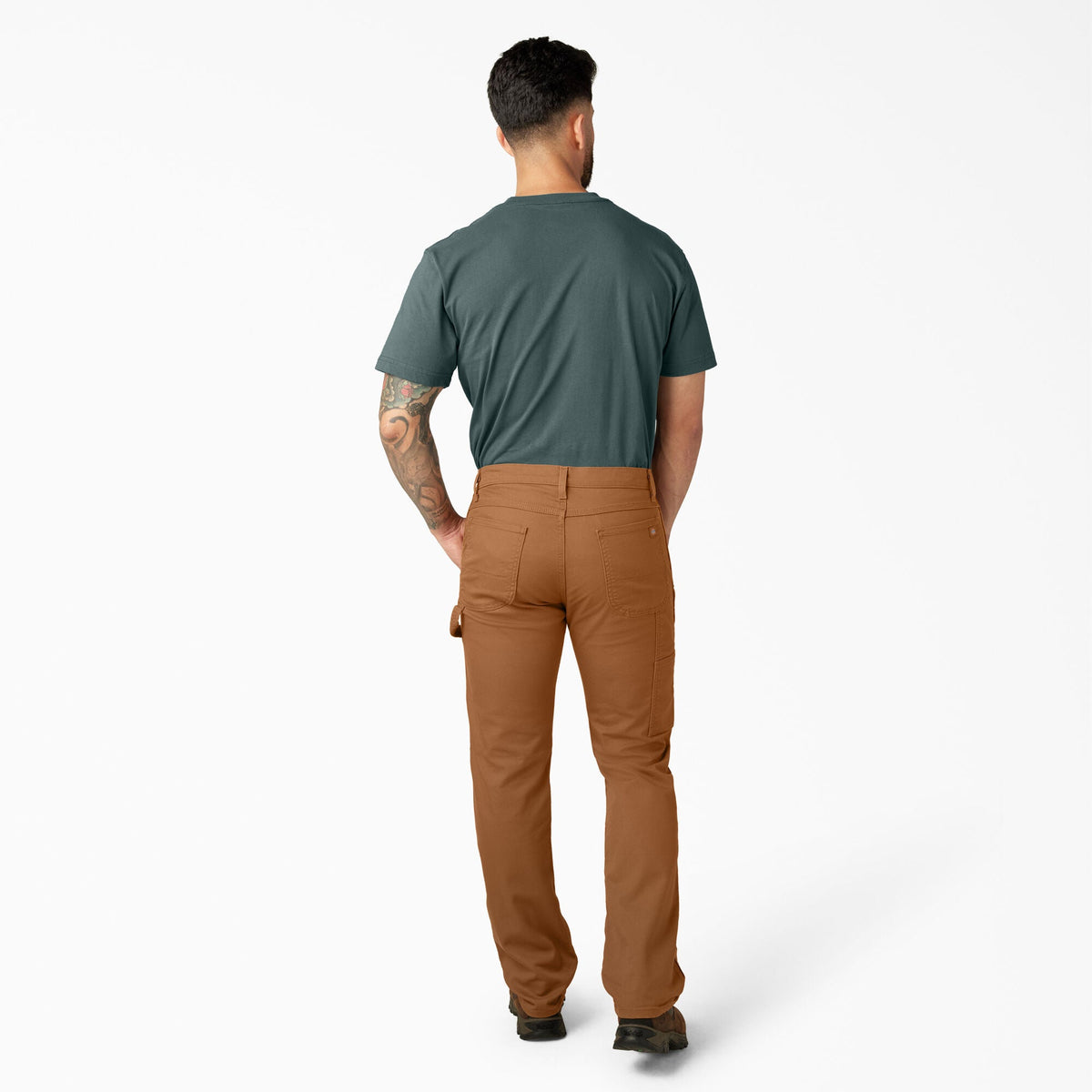 FLEX Regular Fit Duck Carpenter Pants - Stonewashed Brown Duck (SBD)