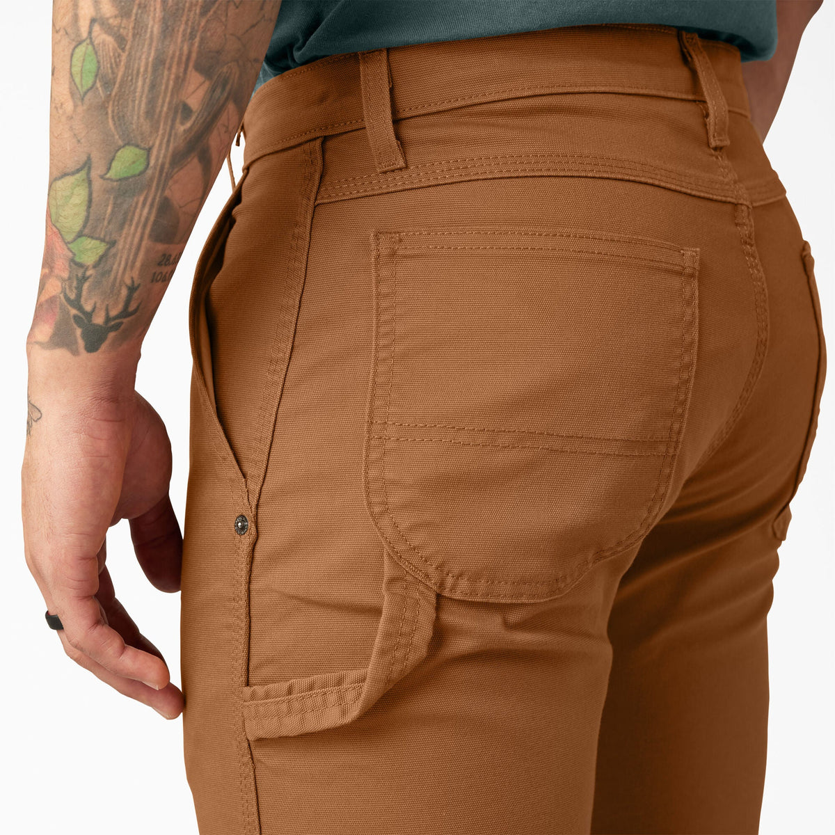 FLEX Regular Fit Duck Carpenter Pants - Stonewashed Brown Duck (SBD)