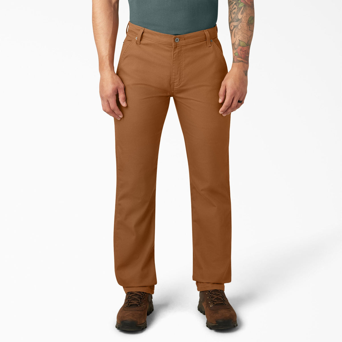 FLEX Regular Fit Duck Carpenter Pants - Stonewashed Brown Duck (SBD)