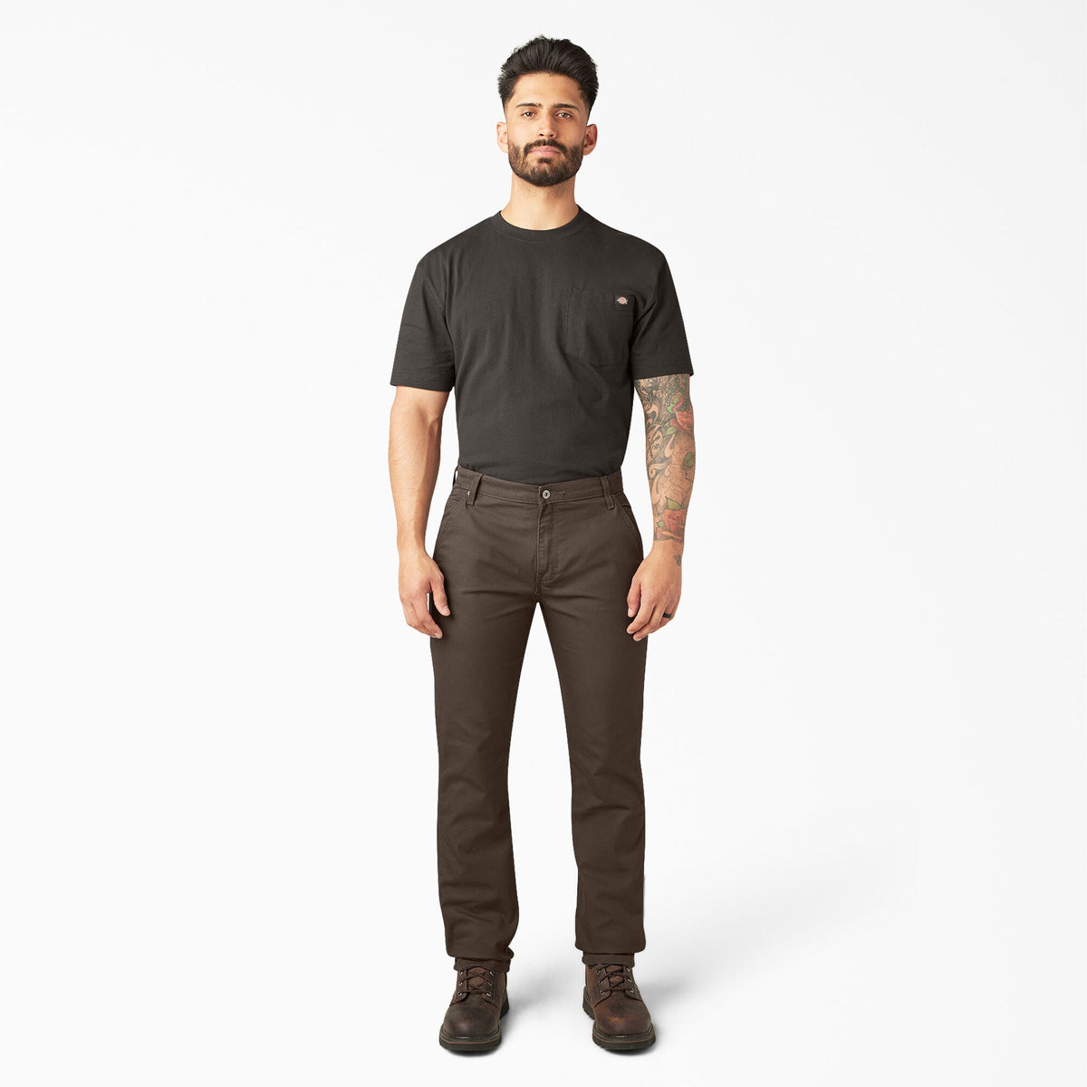 FLEX Regular Fit Duck Carpenter Pants - Stonewashed Mushroom (SMR1)