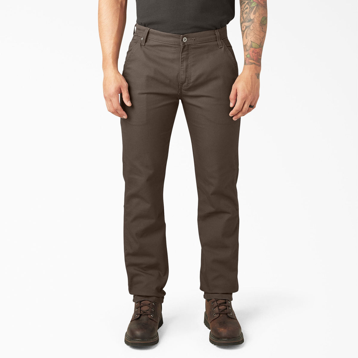 FLEX Regular Fit Duck Carpenter Pants - Stonewashed Mushroom (SMR1)