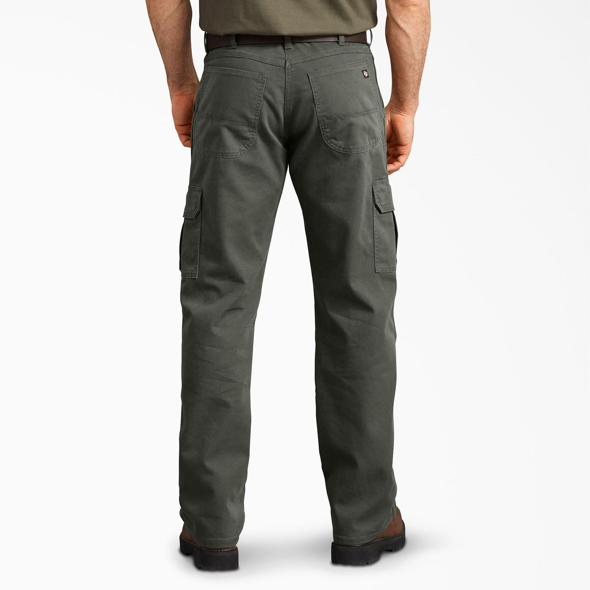 FLEX Regular Fit Duck Cargo Pants - Stonewashed Olive Green (SOG)