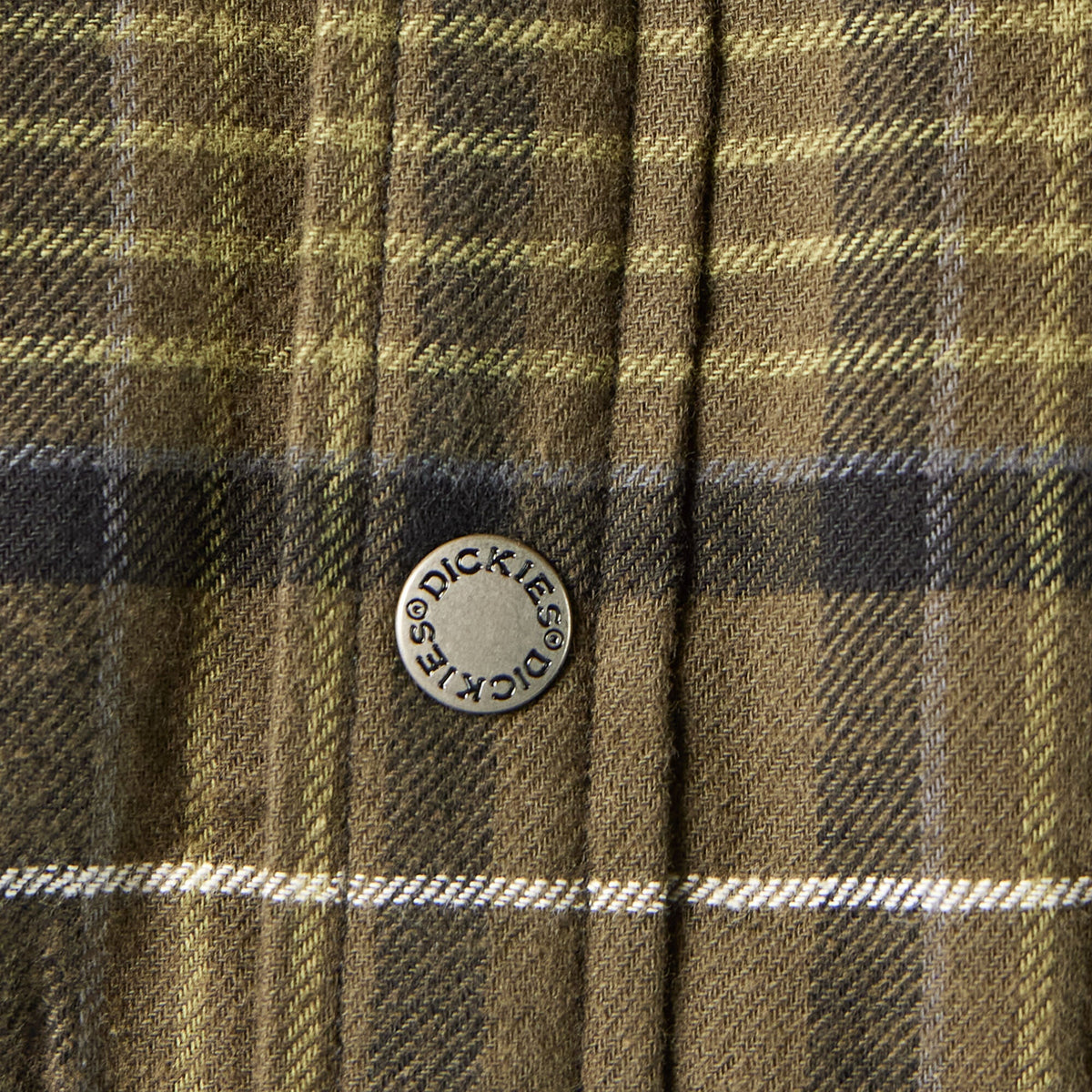Water Repellent Fleece-Lined Flannel Shirt Jacket - Tactical Green (0GC)
