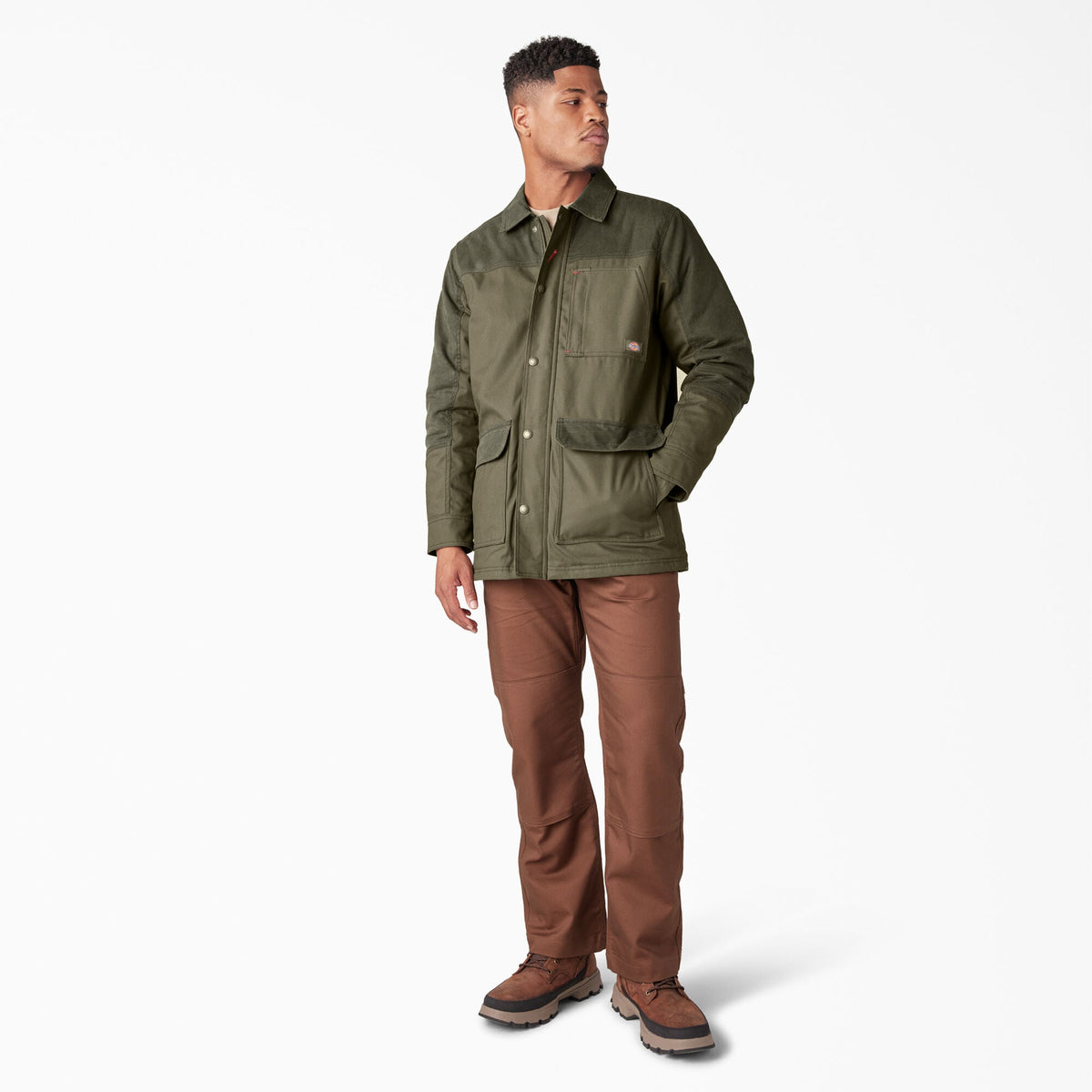 Waxed Canvas Chore Coat - Moss Green (MS)