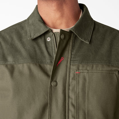 Waxed Canvas Chore Coat - Moss Green (MS)