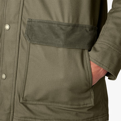 Waxed Canvas Chore Coat - Moss Green (MS)