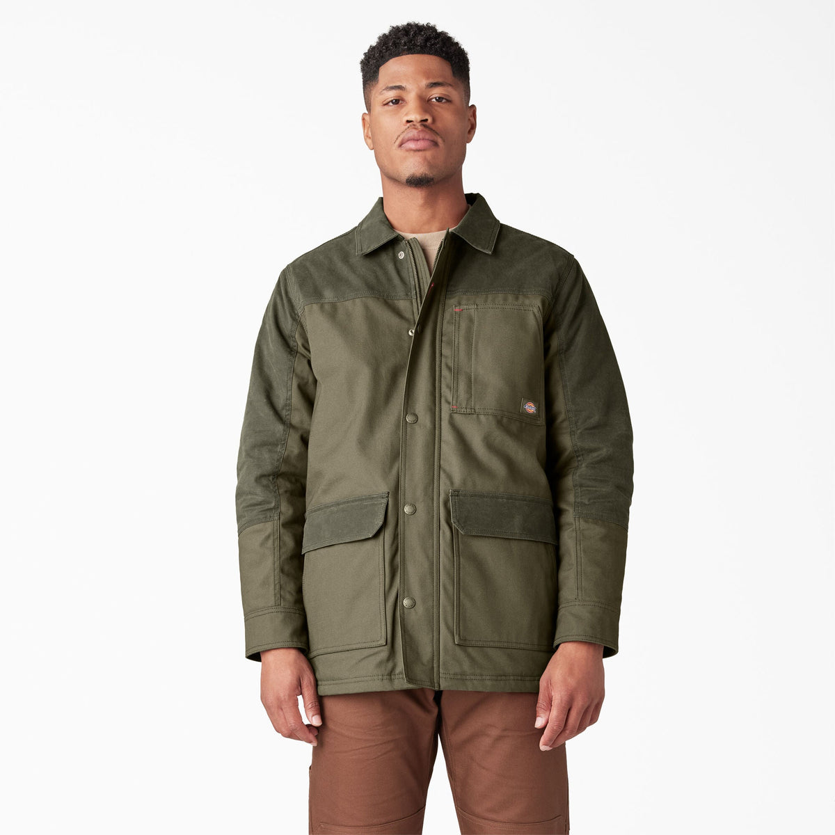 Waxed Canvas Chore Coat - Moss Green (MS)