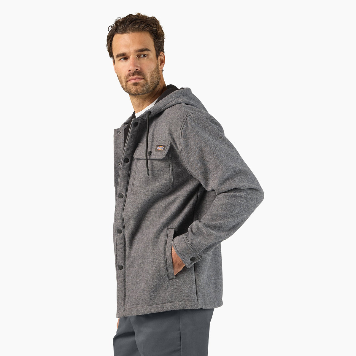 Relaxed Fit Shirt Jacket - December Sky (K63)