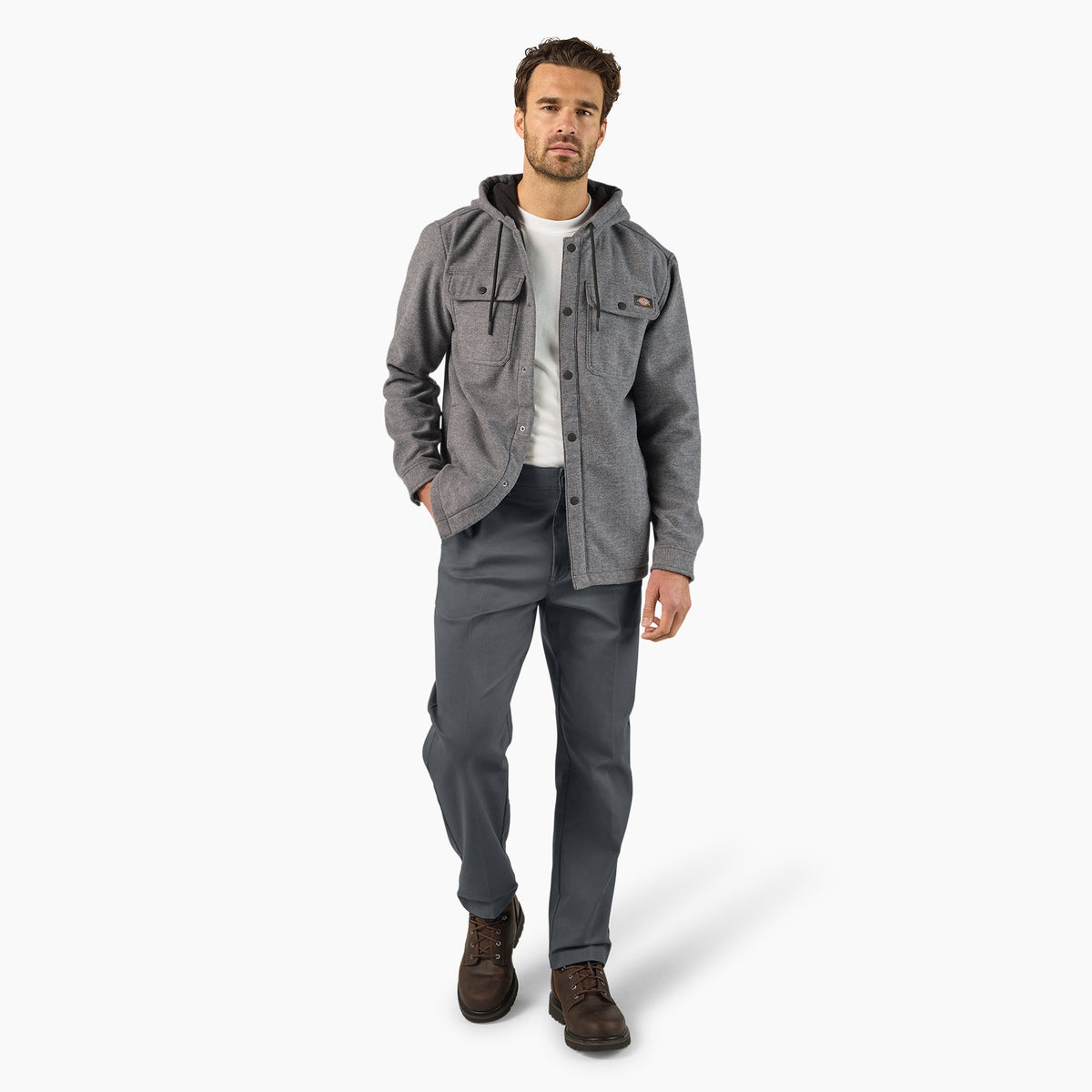 Relaxed Fit Shirt Jacket - December Sky (K63)