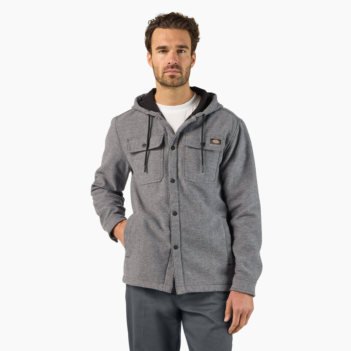 Relaxed Fit Shirt Jacket - December Sky (K63)