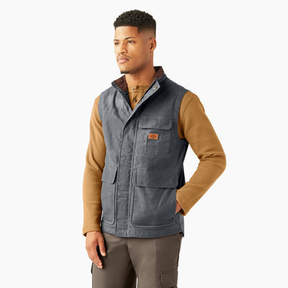 Fully Waxed Canvas Vest - Charcoal (0CH)