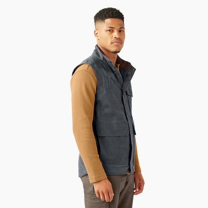 Fully Waxed Canvas Vest - Charcoal (0CH)