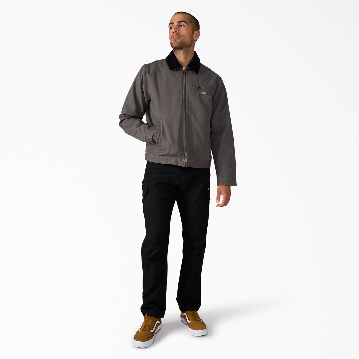Tradebuilt Duck Canvas Cargo Pants - Black (BLK)