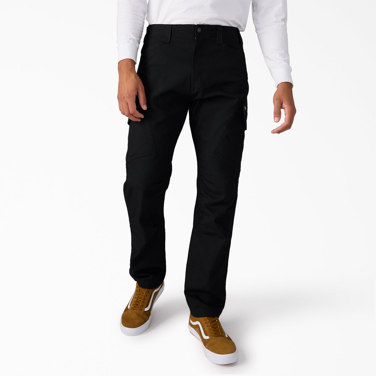 Tradebuilt Duck Canvas Cargo Pants - Black (BLK)