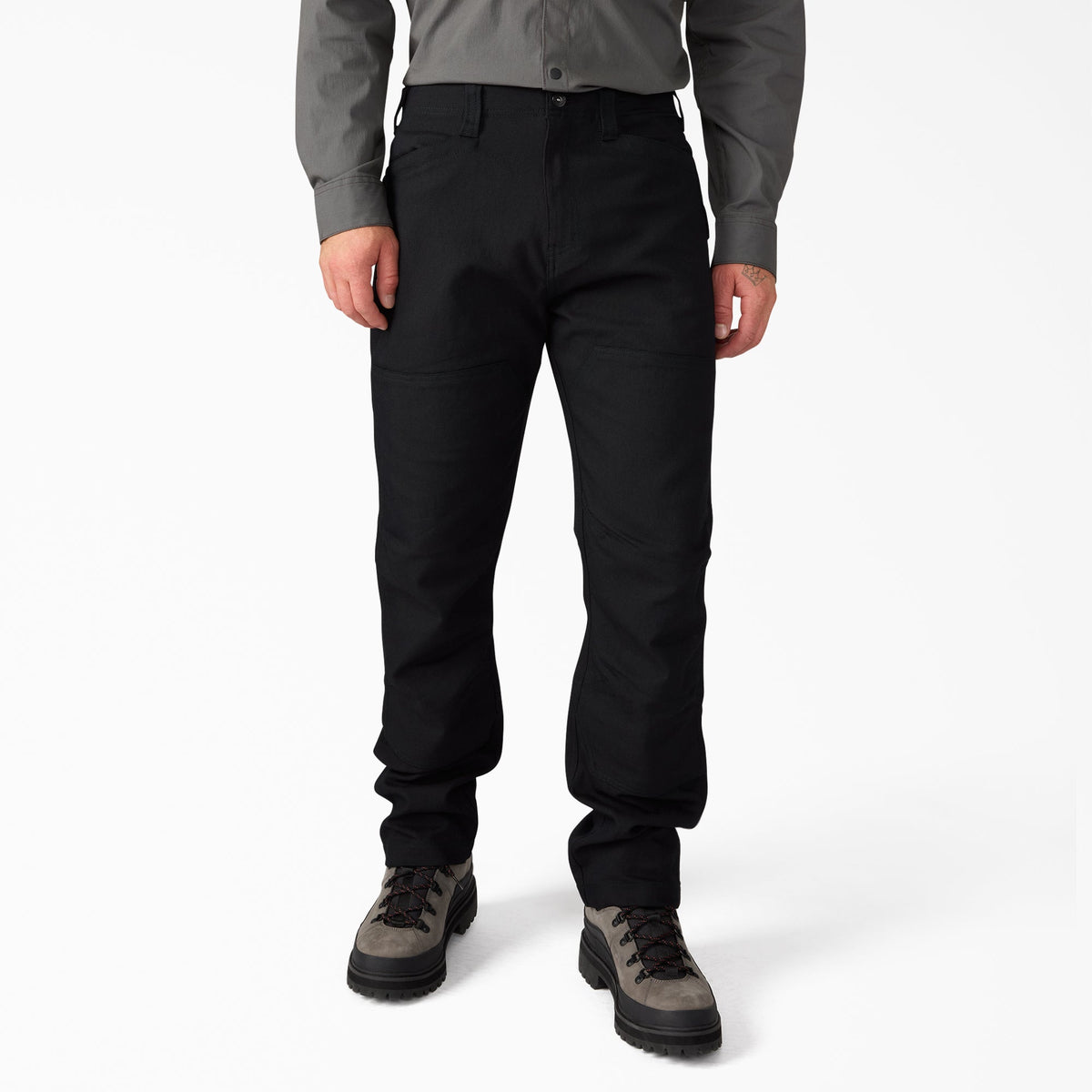 Tradebuilt Duck Canvas Double Knee Pants - Black (BLK)
