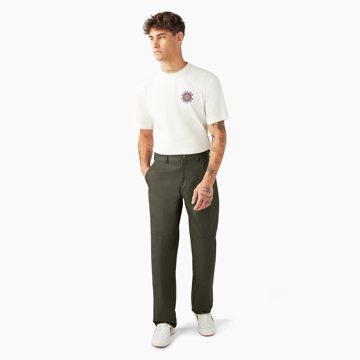 Dickies X Spitfire Double Knee Pants - Olive Green (0OG)