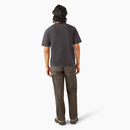 Plentywood Short Sleeve T-Shirt - Acid Wash Black (H86)
