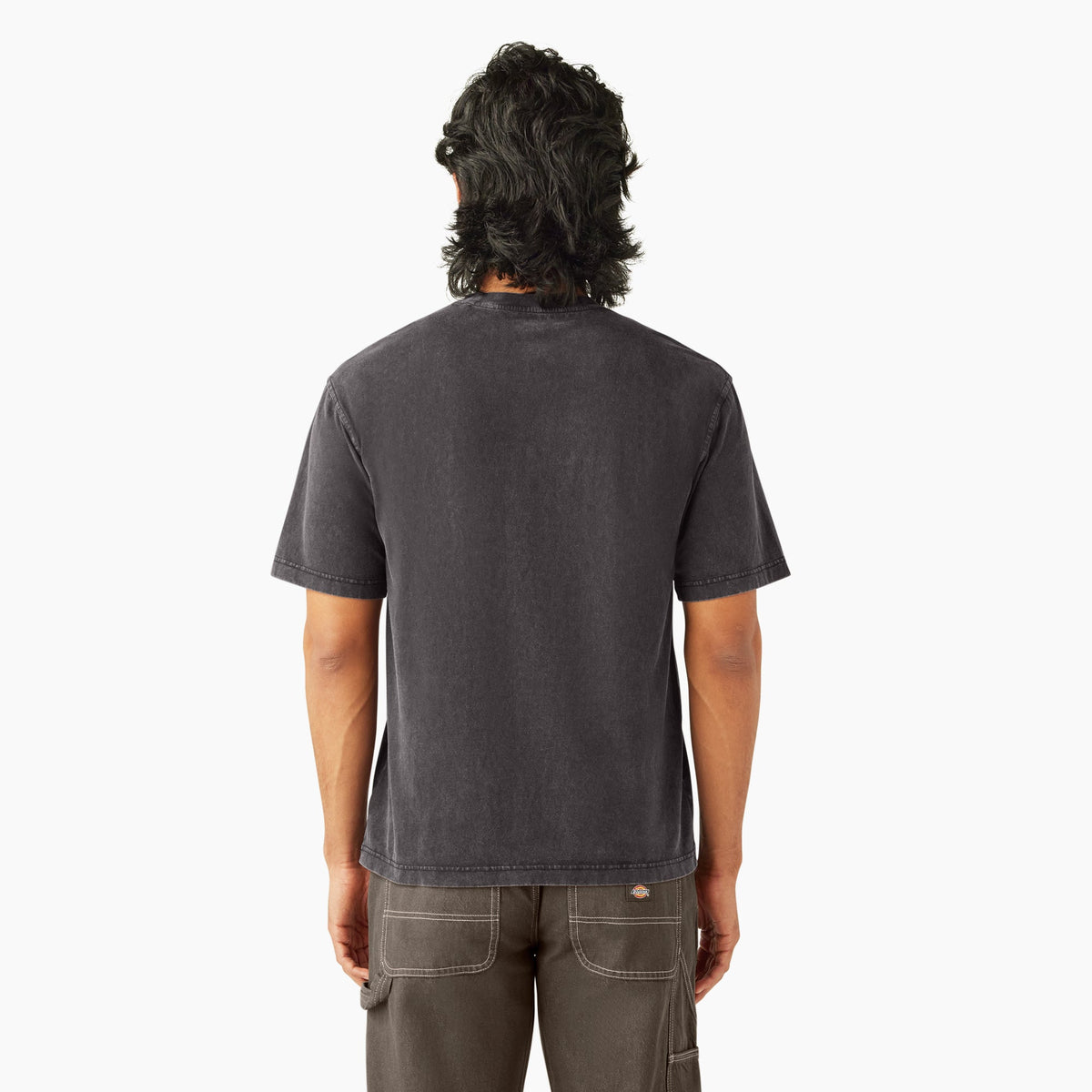 Plentywood Short Sleeve T-Shirt - Acid Wash Black (H86)