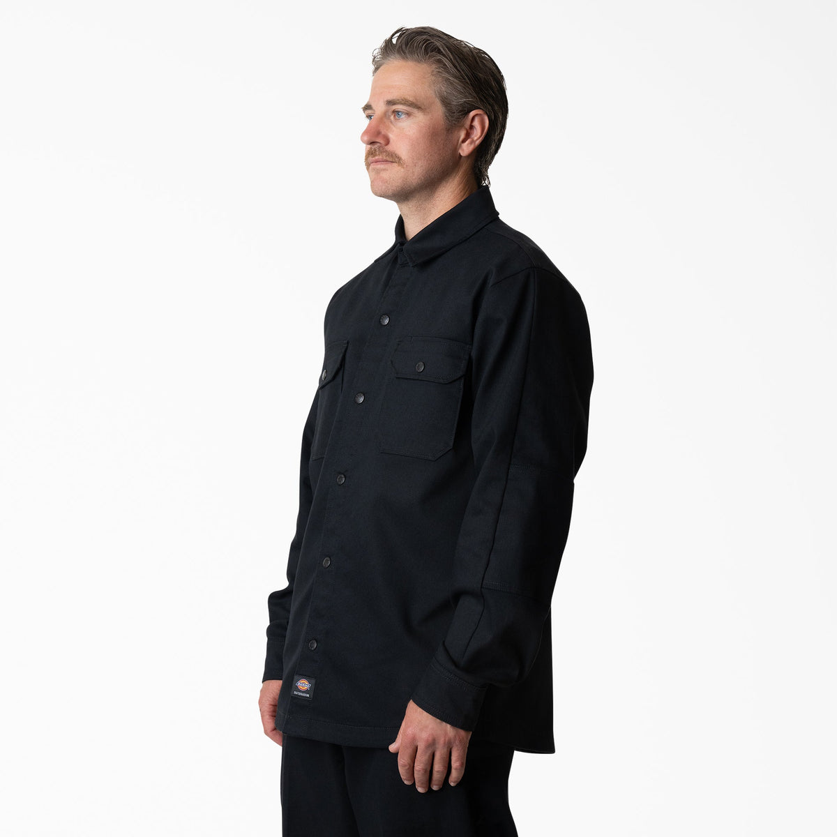 Mike Anderson Lined Shirt Jacket - Black (BLK)