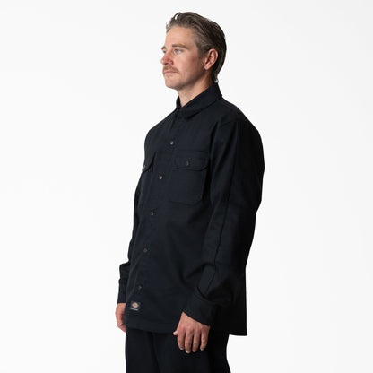 Mike Anderson Lined Shirt Jacket - Black (BLK)