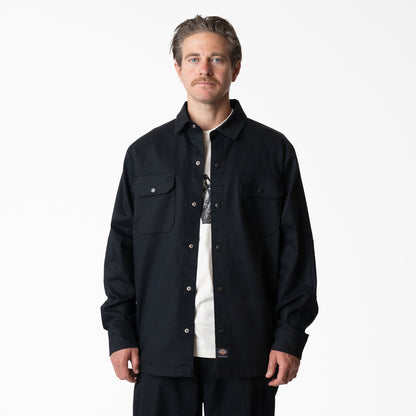 Mike Anderson Lined Shirt Jacket - Black (BLK)
