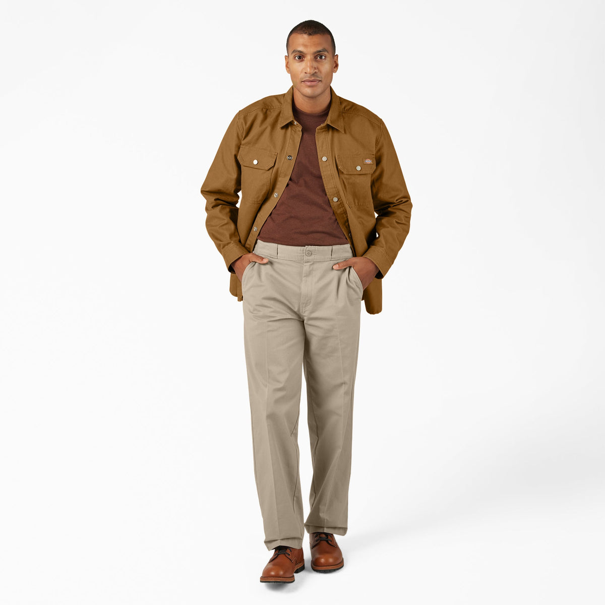 Duck Canvas Shirt Jacket - Brown Duck (0BD)