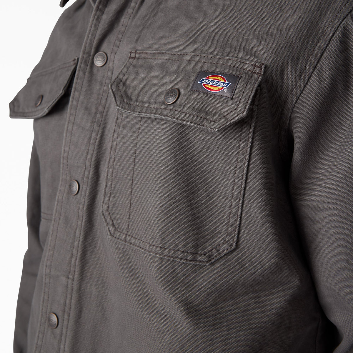 Duck Canvas Shirt Jacket - Slate Gray (0SL)