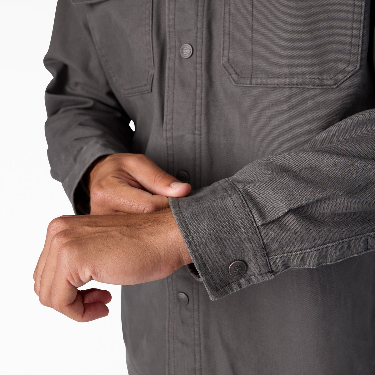 Duck Canvas Shirt Jacket - Slate Gray (0SL)