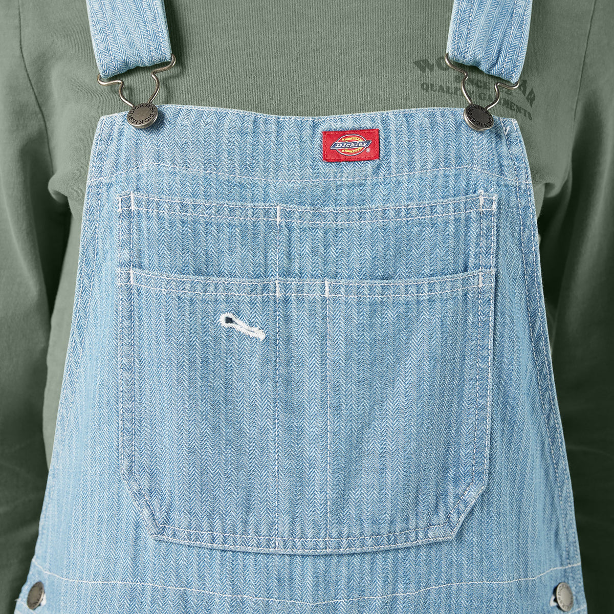 Women’s Relaxed Fit Bib Overalls - Fisher Stripe (0FS)