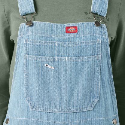 Women’s Relaxed Fit Bib Overalls - Fisher Stripe (0FS)