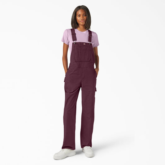 Women’s Relaxed Fit Bib Overalls - Fig (K67)