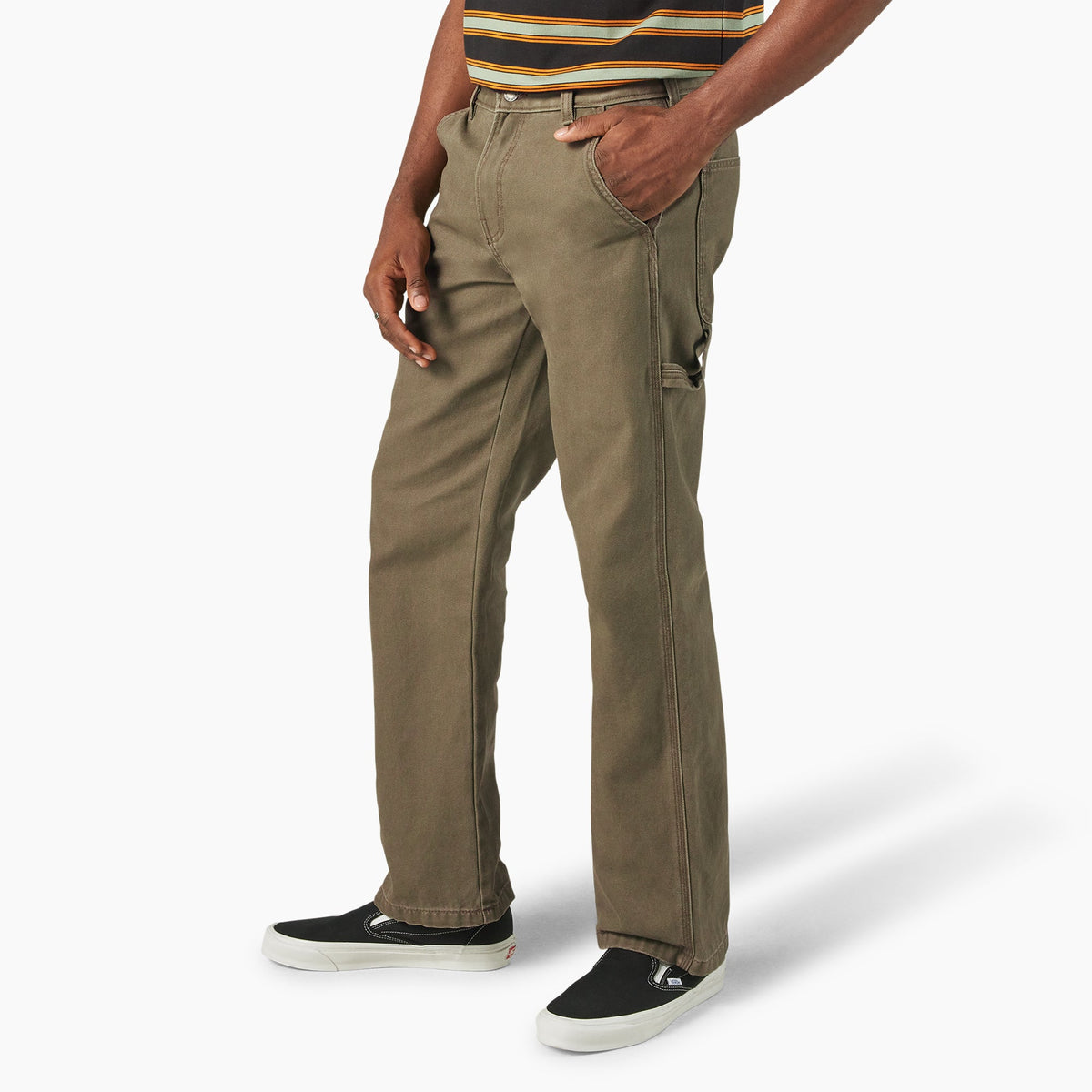 Canvas Carpenter Pants - Military Green (MGR)