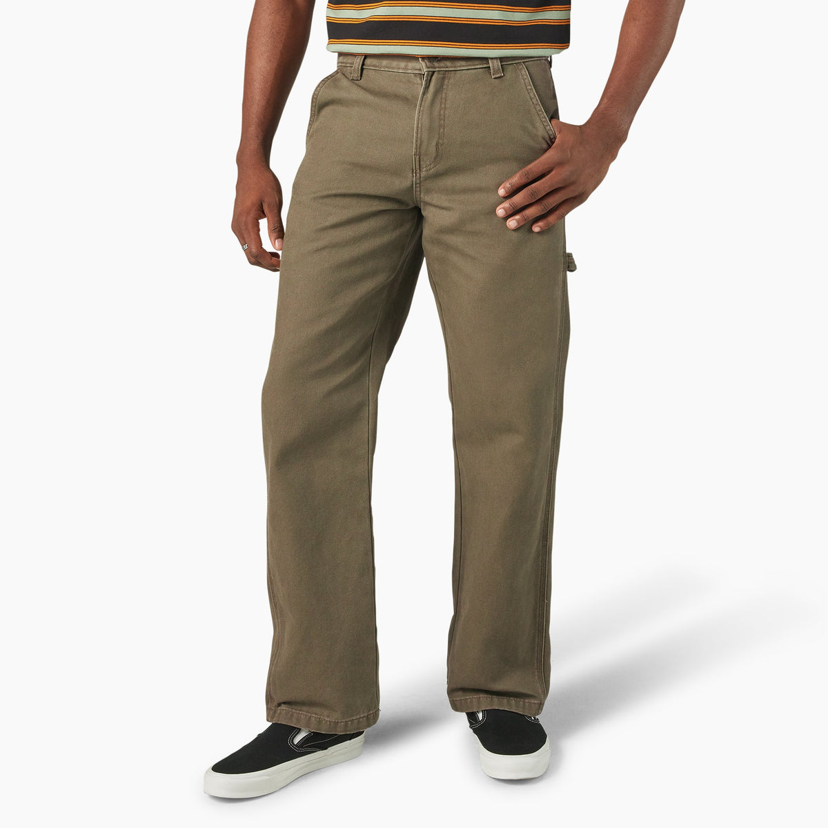 Canvas Carpenter Pants - Military Green (MGR)