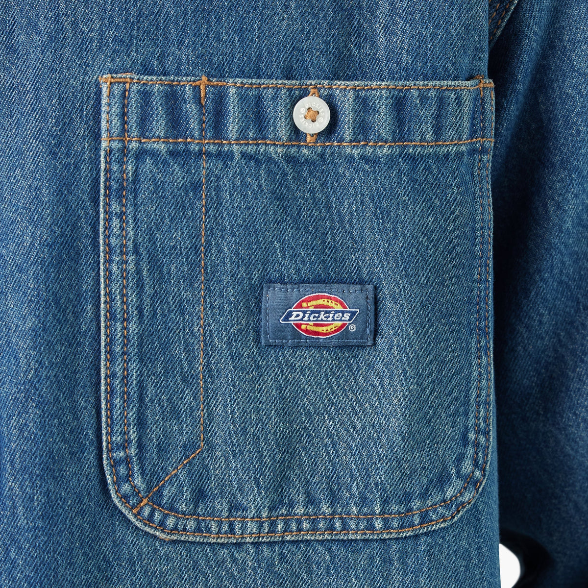 Mechanic Denim Shirt - Khaki Tinted Blue (L23)