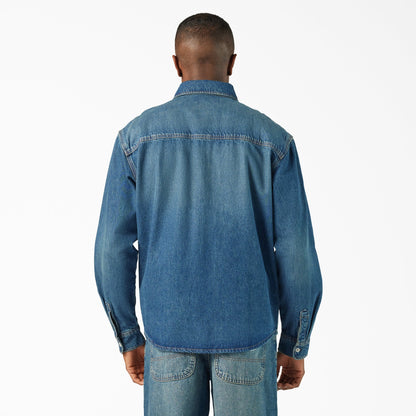 Mechanic Denim Shirt - Khaki Tinted Blue (L23)