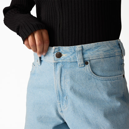 Women's 957 Loose Tapered Work Jeans - Vintage Aged Blue (C15)