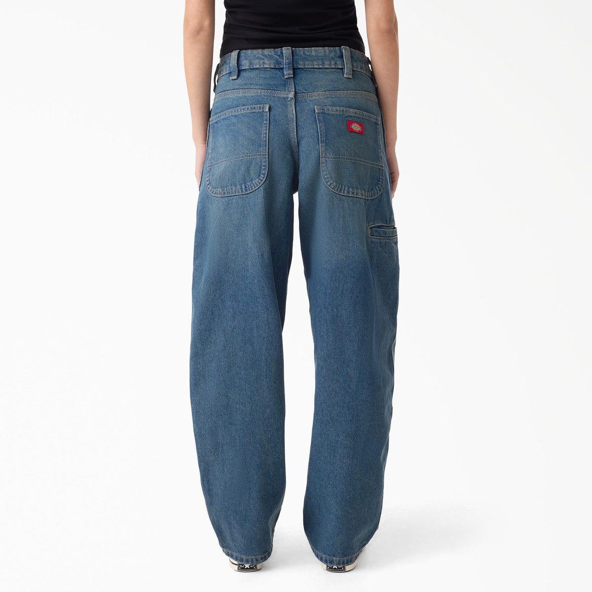 Women's 957 Loose Tapered Work Jeans - Khaki Tinted Blue (L23)