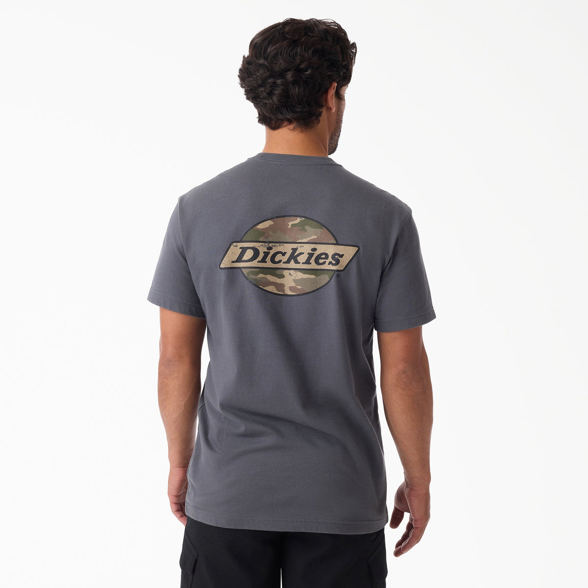 Camo Logo Short Sleeve T-Shirt - Charcoal (0CH)