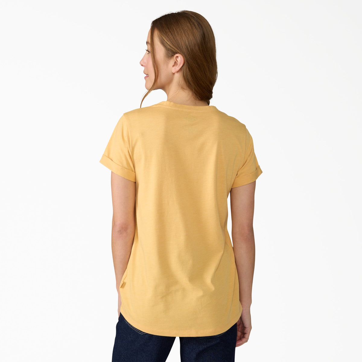 Women's Cooling Performance Short Sleeve V-Neck T-Shirt - Oak Buff Heather (L66)