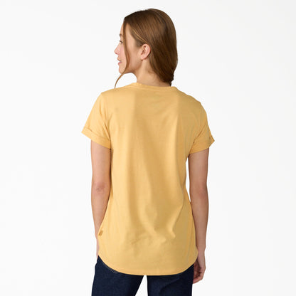 Women's Cooling Performance Short Sleeve V-Neck T-Shirt - Oak Buff Heather (L66)