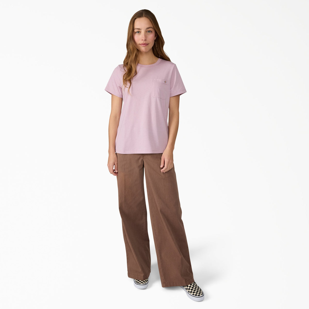 Women's Cooling Performance Short Sleeve Pocket T-Shirt - Mauve Shadow Heather (VSH)