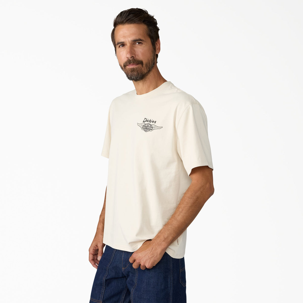 Dickies x Harley-Davidson® Vintage Wash Cowboy Graphic T-Shirt - Bone (L63)