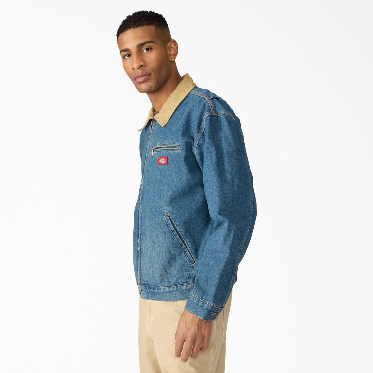 Denim Painter Jacket - Khaki Tinted Blue (L23)