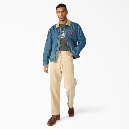 Denim Painter Jacket - Khaki Tinted Blue (L23)